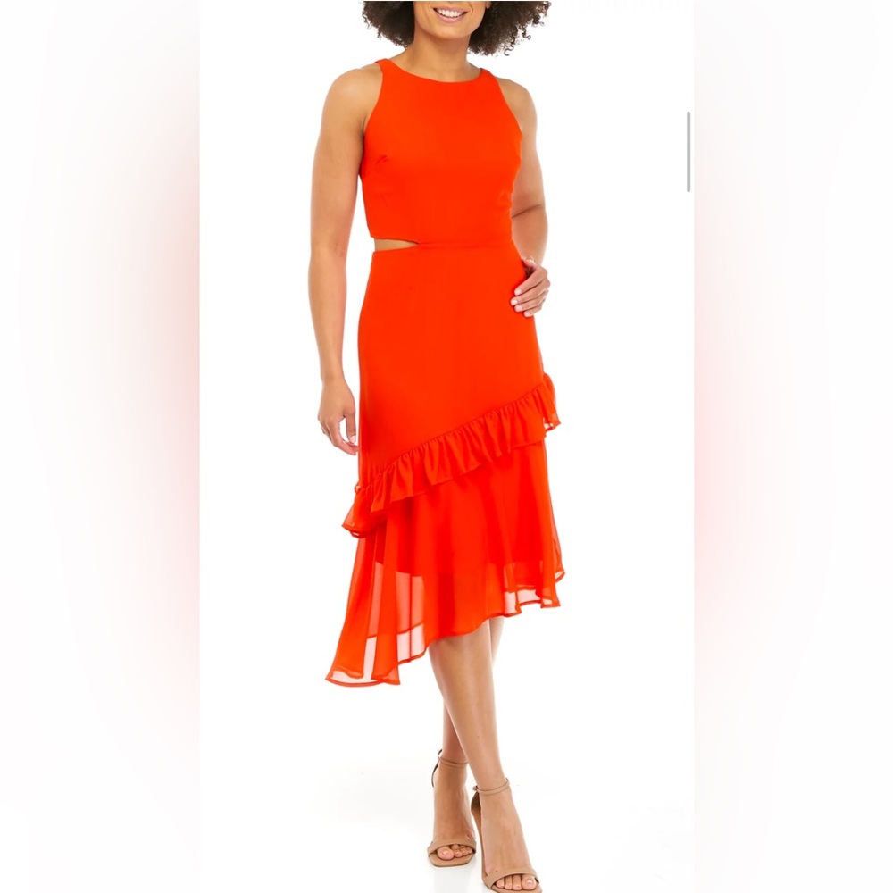 Sam Edelman asymmetrical side cut out dress NWT